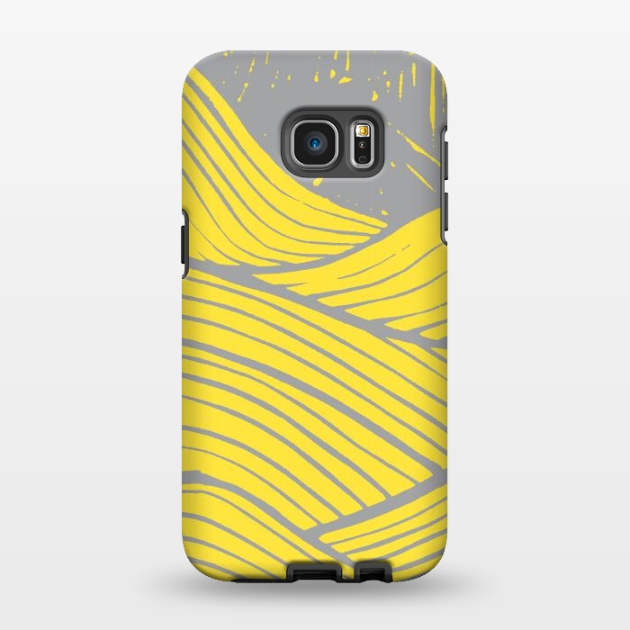Galaxy S7 EDGE StrongFit The yellow waves by Steve Wade (Swade)