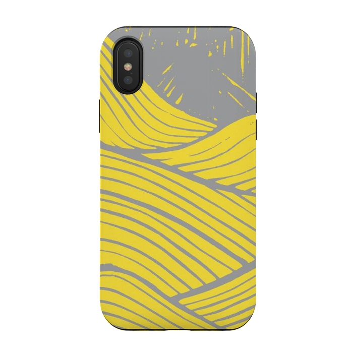 iPhone Xs / X StrongFit The yellow waves by Steve Wade (Swade)