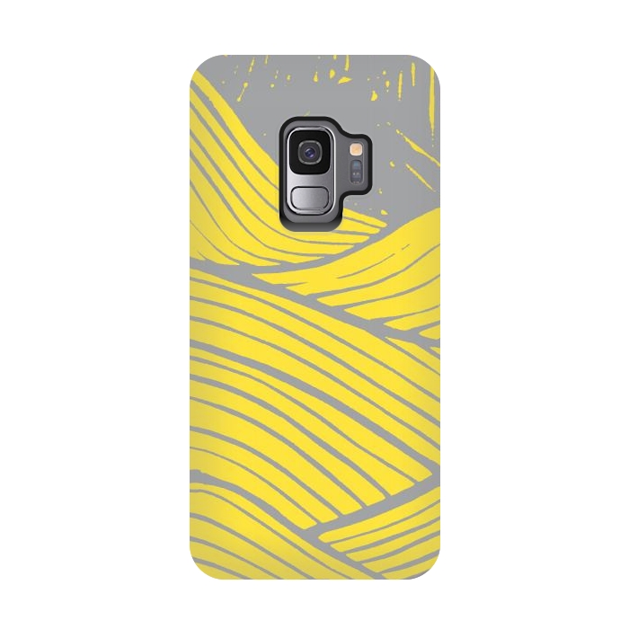 Galaxy S9 StrongFit The yellow waves by Steve Wade (Swade)