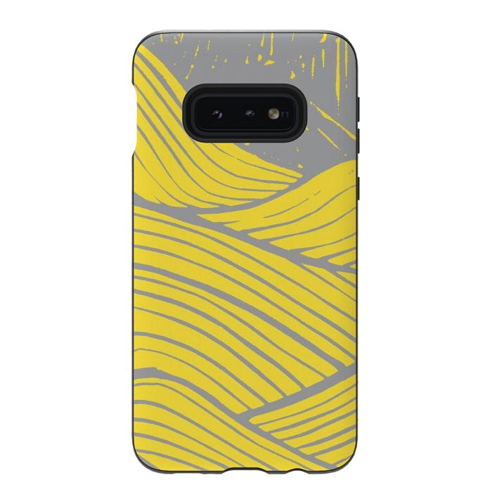 Galaxy S10e StrongFit The yellow waves by Steve Wade (Swade)