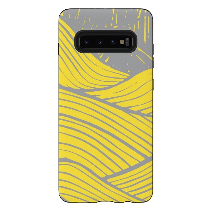 Galaxy S10 plus StrongFit The yellow waves by Steve Wade (Swade)