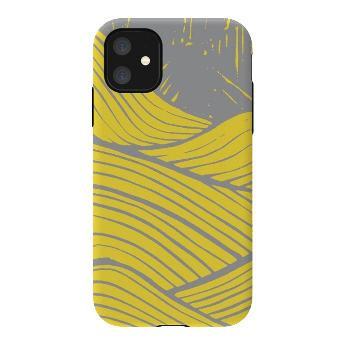 iPhone 11 StrongFit The yellow waves by Steve Wade (Swade)