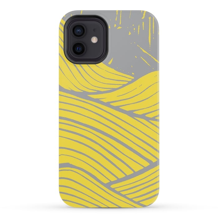 iPhone 12 mini StrongFit The yellow waves by Steve Wade (Swade)