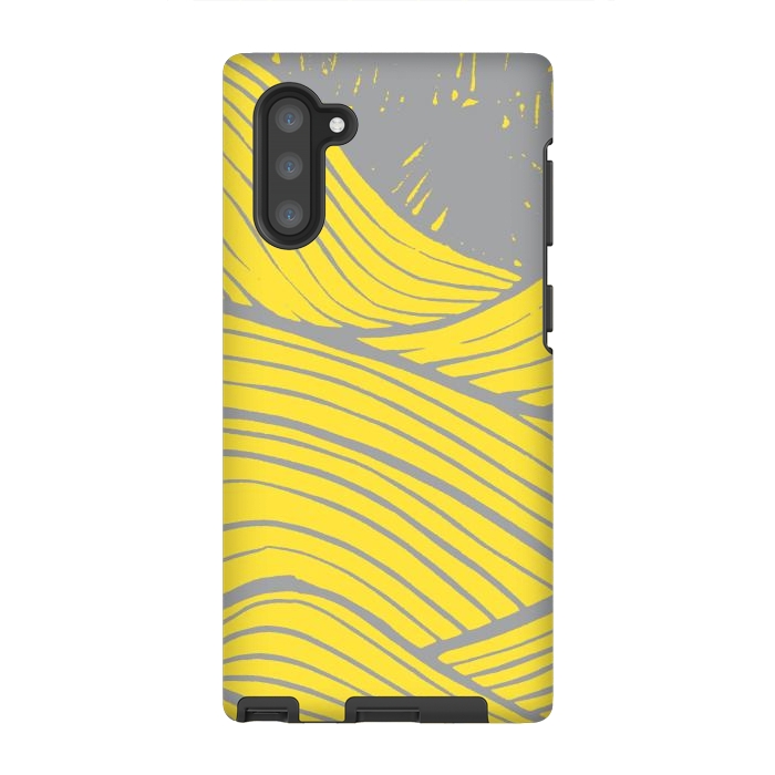 Galaxy Note 10 StrongFit The yellow waves by Steve Wade (Swade)
