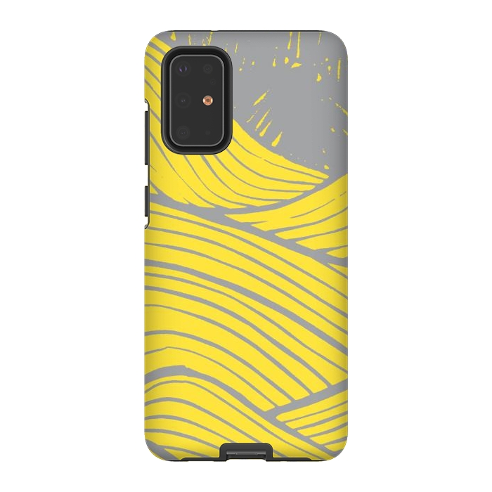 Galaxy S20 Plus StrongFit The yellow waves by Steve Wade (Swade)
