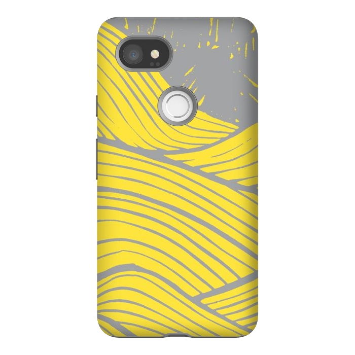 Pixel 2XL StrongFit The yellow waves by Steve Wade (Swade)