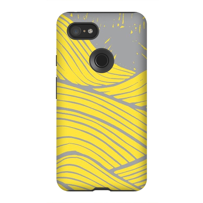Pixel 3XL StrongFit The yellow waves by Steve Wade (Swade)