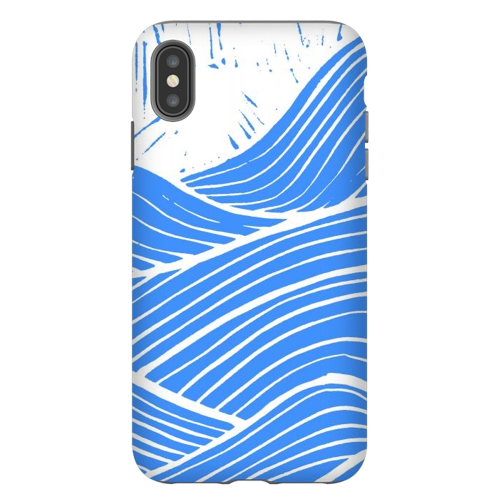iPhone Xs Max StrongFit The blue and white waves by Steve Wade (Swade)