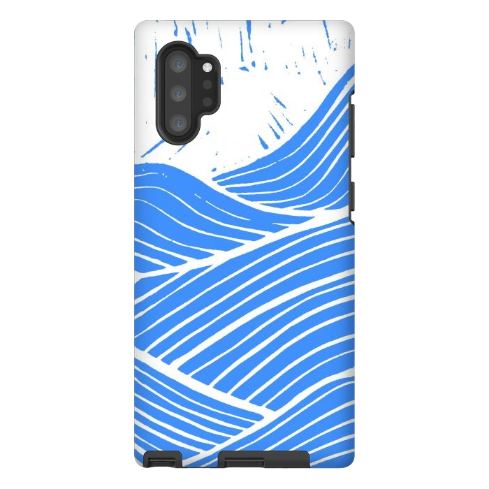 Galaxy Note 10 plus StrongFit The blue and white waves by Steve Wade (Swade)