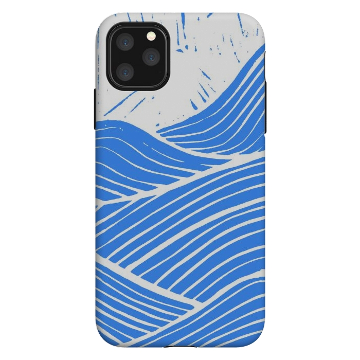 iPhone 11 Pro Max StrongFit The blue and white waves by Steve Wade (Swade)
