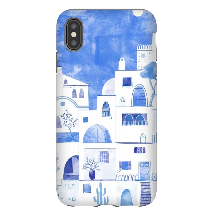 iPhone Xs Max StrongFit Santorini by Nic Squirrell