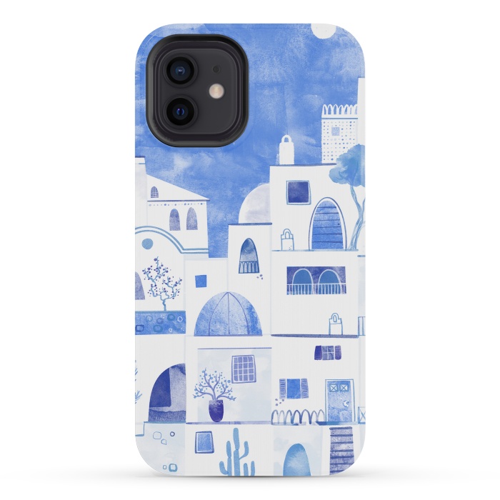 iPhone 12 mini StrongFit Santorini by Nic Squirrell
