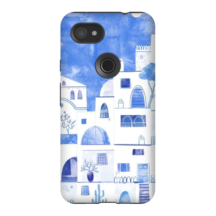 Pixel 3AXL StrongFit Santorini by Nic Squirrell