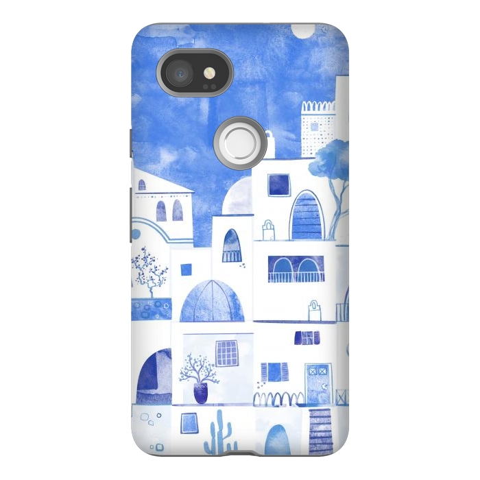Pixel 2XL StrongFit Santorini by Nic Squirrell