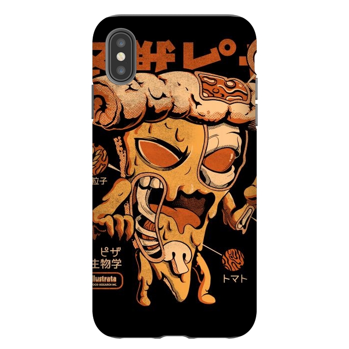 iPhone Xs Max StrongFit Pizzazilla X-ray by Ilustrata