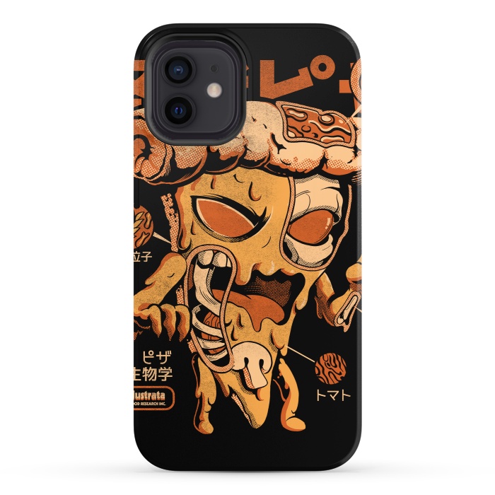 iPhone 12 StrongFit Pizzazilla X-ray by Ilustrata