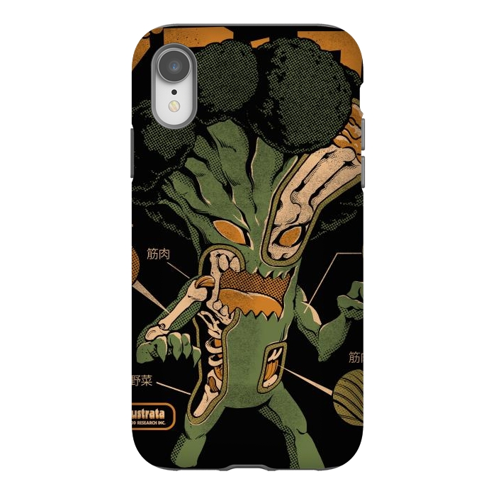 iPhone Xr StrongFit Broccozilla X-ray by Ilustrata