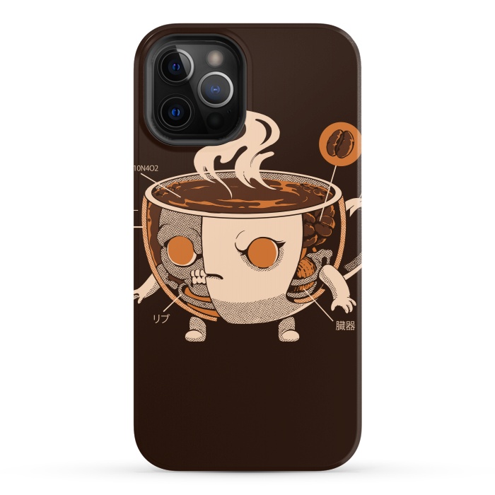 iPhone 12 Pro StrongFit Coffeezilla X-ray by Ilustrata