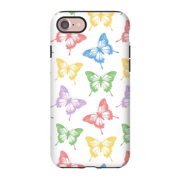 iPhone 7 StrongFit Funky butterflies by Martina