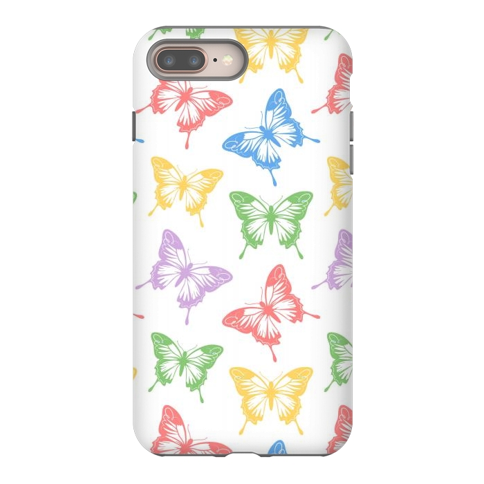 iPhone 7 plus StrongFit Funky butterflies by Martina