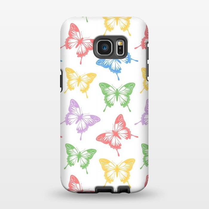 Galaxy S7 EDGE StrongFit Funky butterflies by Martina