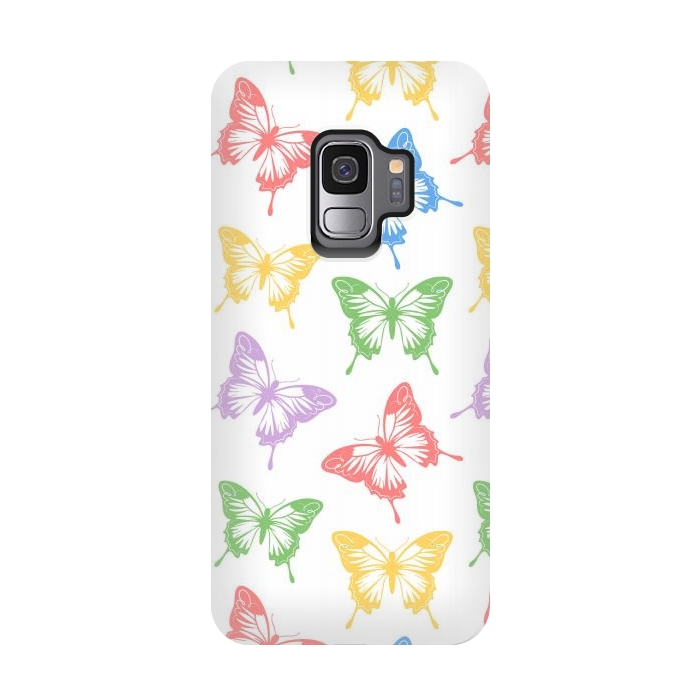Galaxy S9 StrongFit Funky butterflies by Martina