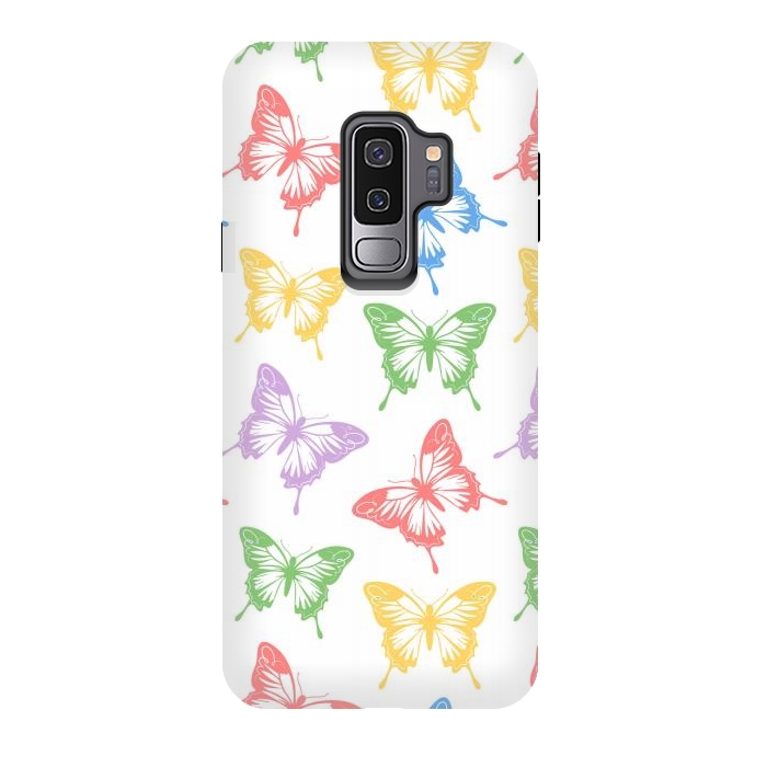 Galaxy S9 plus StrongFit Funky butterflies by Martina