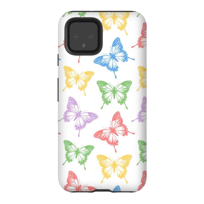 Pixel 4 StrongFit Funky butterflies by Martina