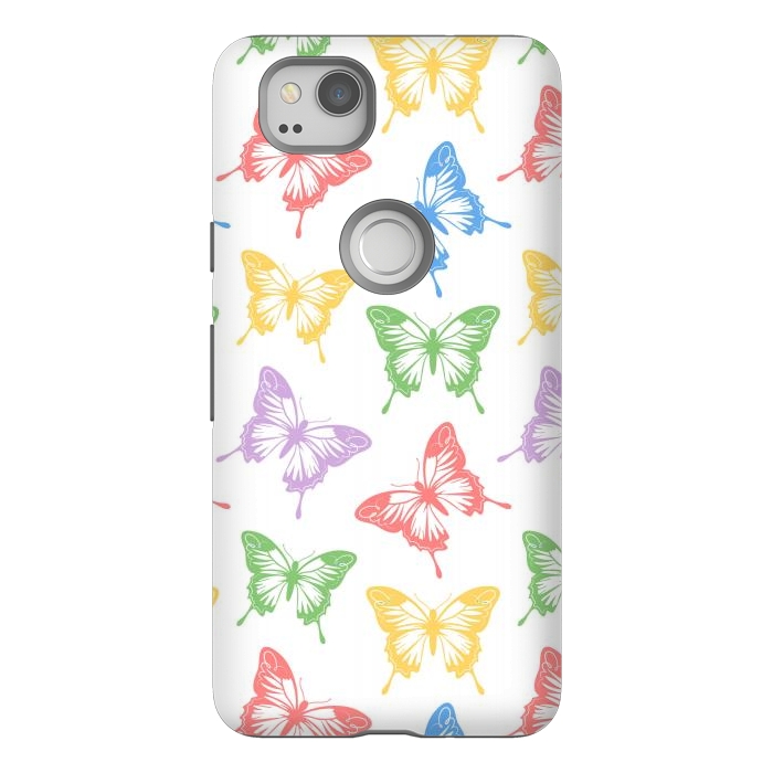 Pixel 2 StrongFit Funky butterflies by Martina