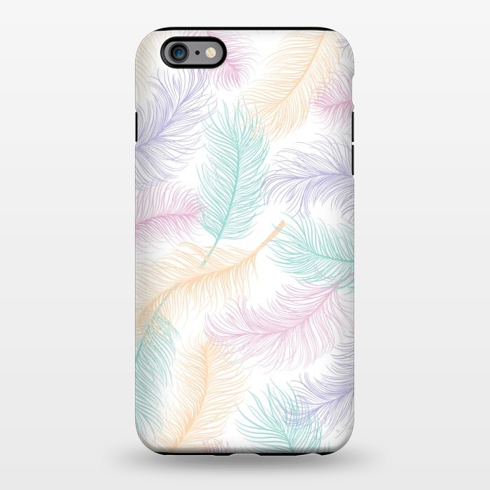 iPhone 6/6s plus StrongFit Pastel Feathers by Martina