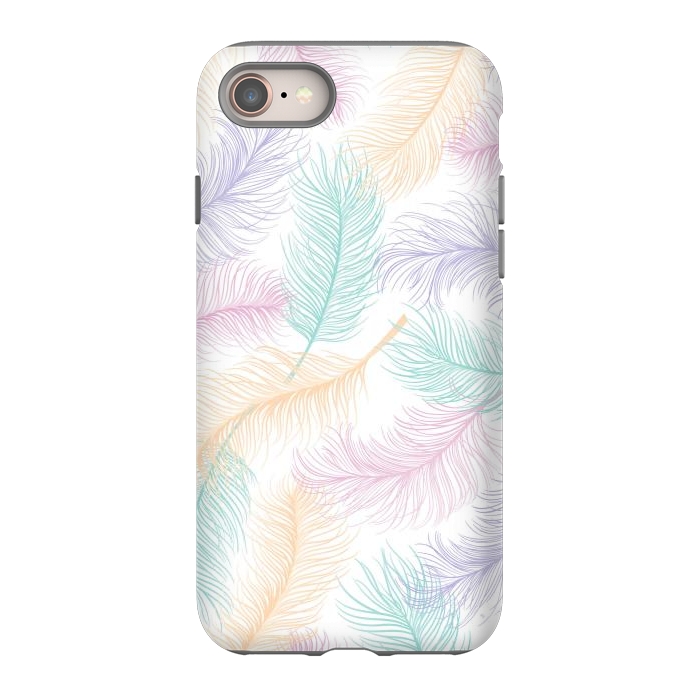 iPhone SE StrongFit Pastel Feathers by Martina