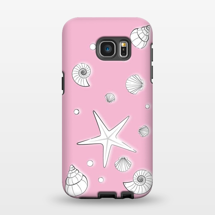 Galaxy S7 EDGE StrongFit Pink Sea by Martina
