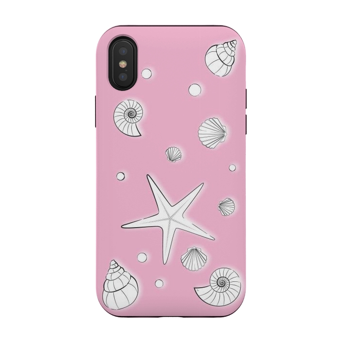 iPhone Xs / X StrongFit Pink Sea by Martina