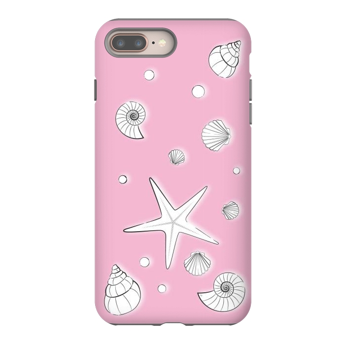 iPhone 8 plus StrongFit Pink Sea by Martina