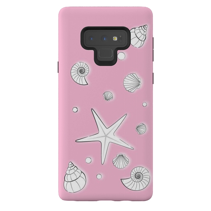 Galaxy Note 9 StrongFit Pink Sea by Martina