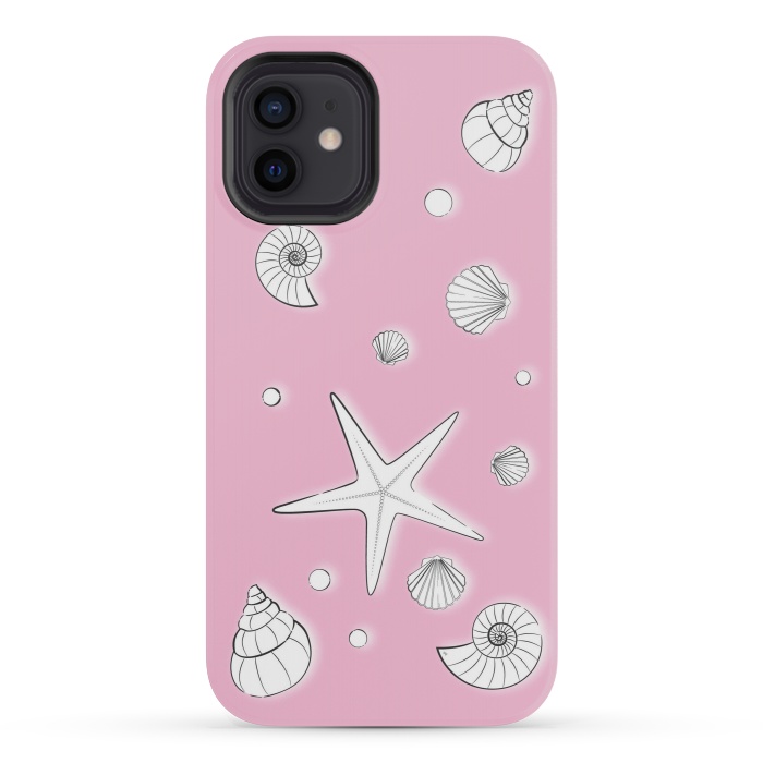 iPhone 12 mini StrongFit Pink Sea by Martina