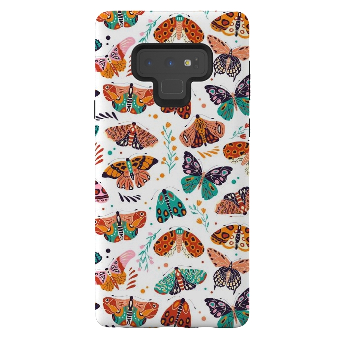 Galaxy Note 9 StrongFit Spring Butterflies Pattern 002 by Jelena Obradovic