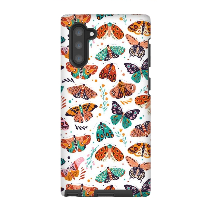 Galaxy Note 10 StrongFit Spring Butterflies Pattern 002 by Jelena Obradovic