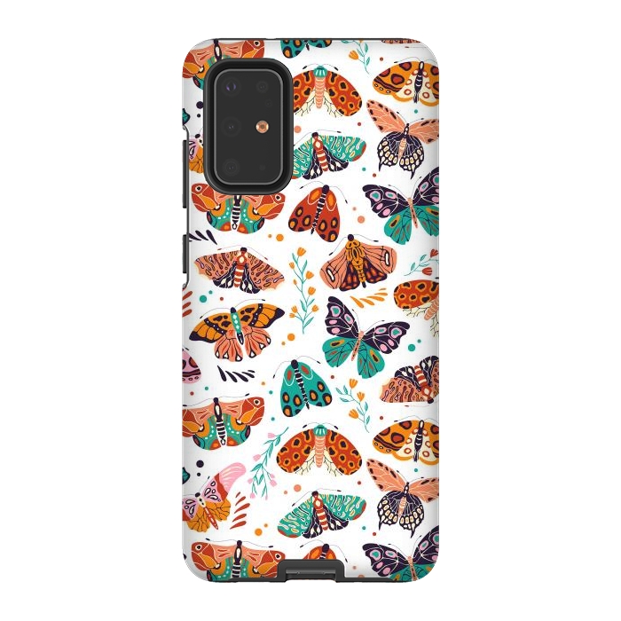 Galaxy S20 Plus StrongFit Spring Butterflies Pattern 002 by Jelena Obradovic