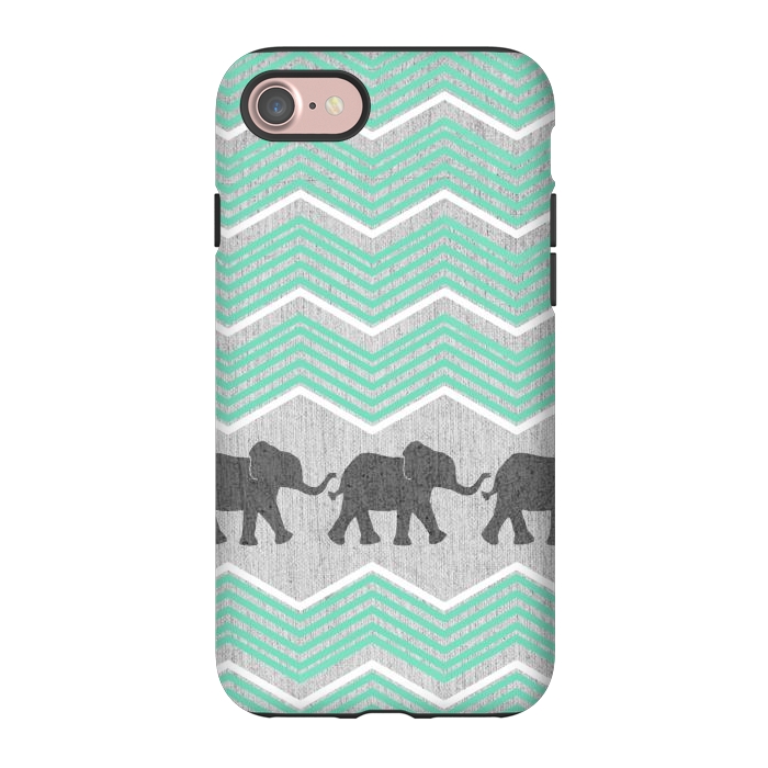 iPhone 7 StrongFit Three Elephants by Tangerine-Tane