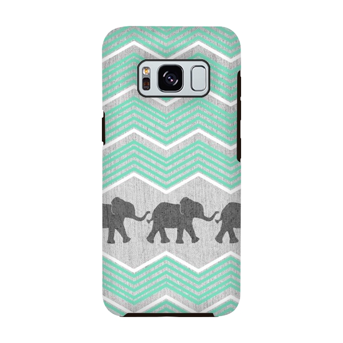 Galaxy S8 StrongFit Three Elephants by Tangerine-Tane