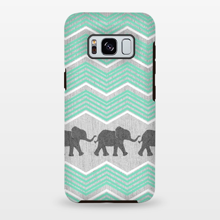 Galaxy S8 plus StrongFit Three Elephants by Tangerine-Tane