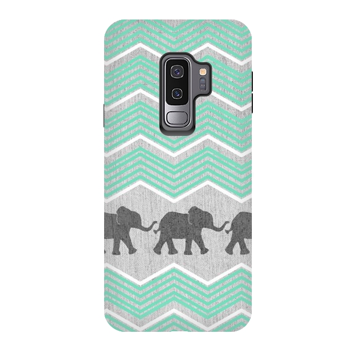 Galaxy S9 plus StrongFit Three Elephants by Tangerine-Tane