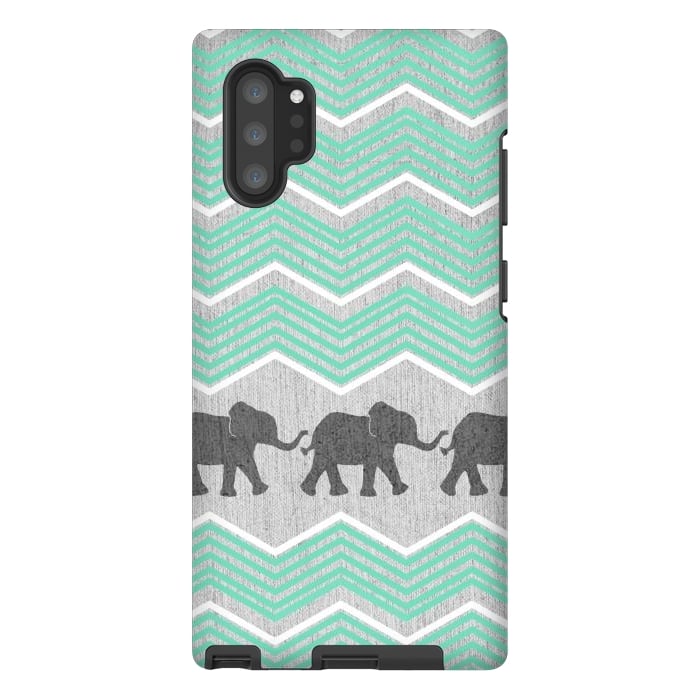 Galaxy Note 10 plus StrongFit Three Elephants by Tangerine-Tane