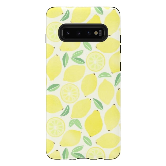 Galaxy S10 plus StrongFit Summer Lemons by Tangerine-Tane