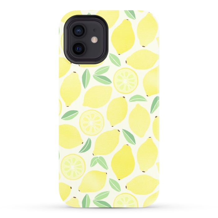 iPhone 12 StrongFit Summer Lemons por Tangerine-Tane