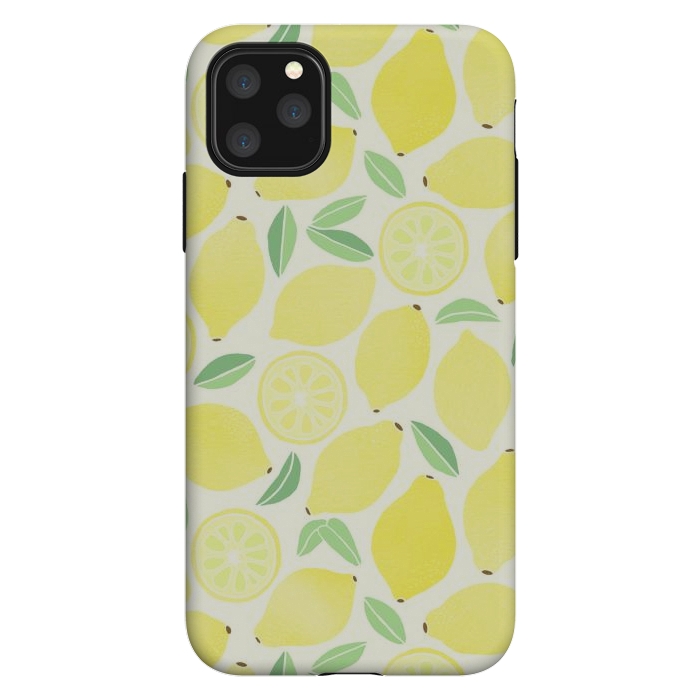 iPhone 11 Pro Max StrongFit Summer Lemons by Tangerine-Tane