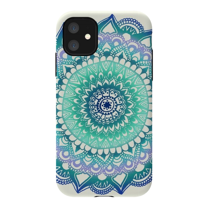 iPhone 11 StrongFit Deep Forest Flower by Tangerine-Tane