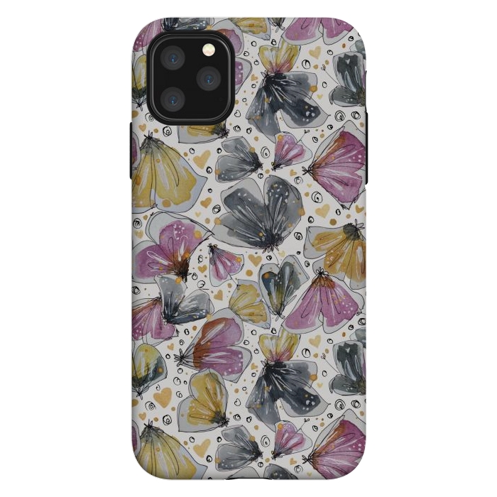 iPhone 11 Pro Max StrongFit Fabulous Flowery Flowers by Paula Ohreen