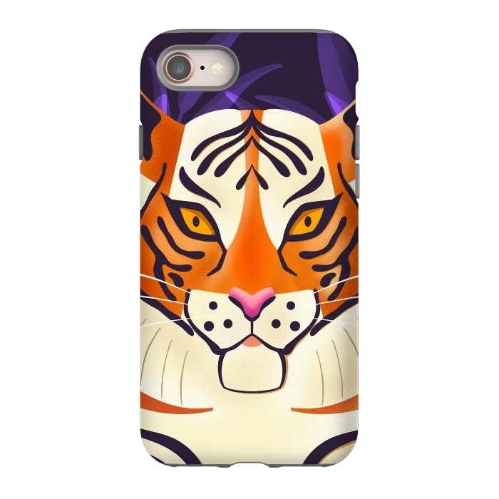 iPhone 8 StrongFit Tiger 001 Wildlife by Jelena Obradovic